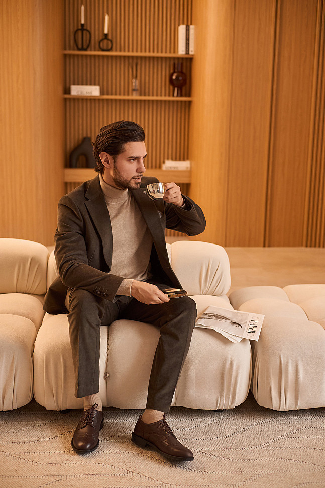 Мужской вельветовый костюм