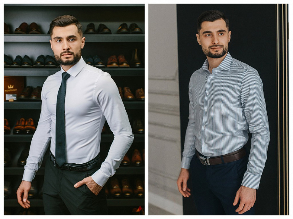 Мужская базовая рубашка