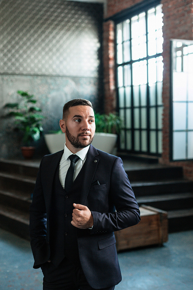 Мужские подтяжки с жилетом