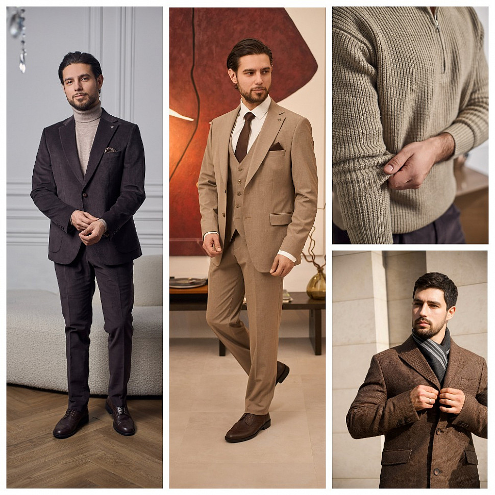 Коричневое пальто