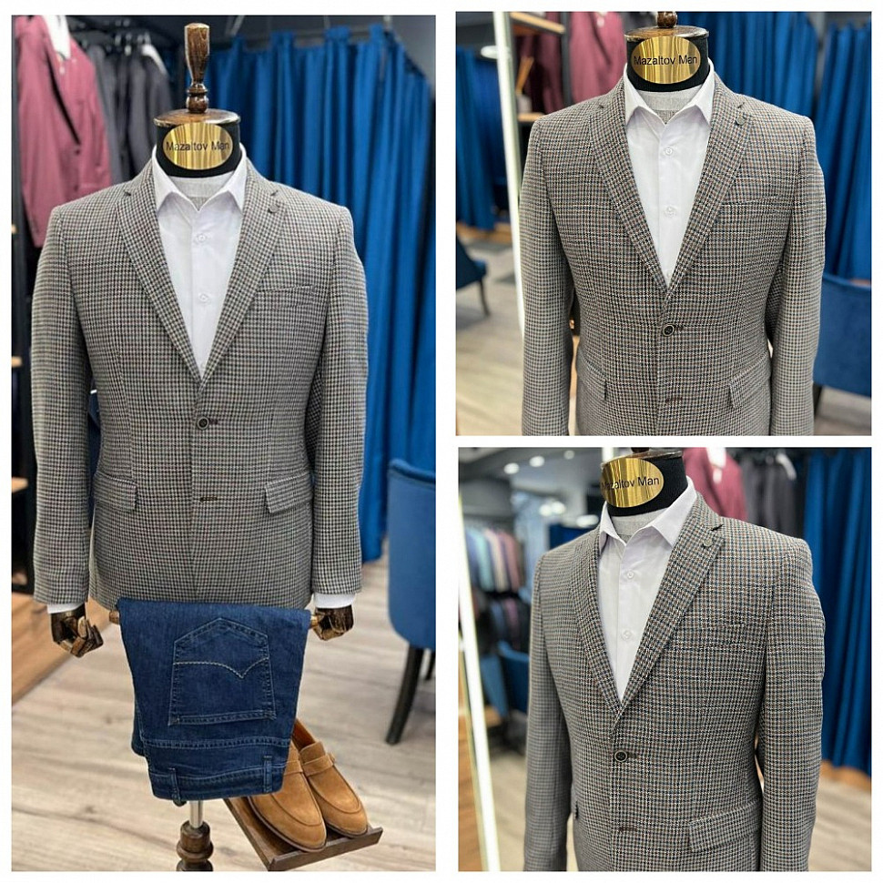 Мужской пиджак из шерсти