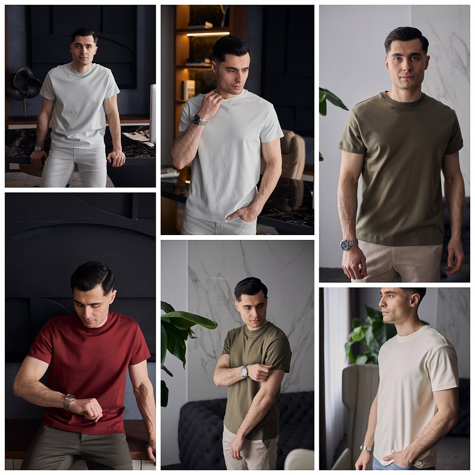 Мужская футболка из 100% хлопка