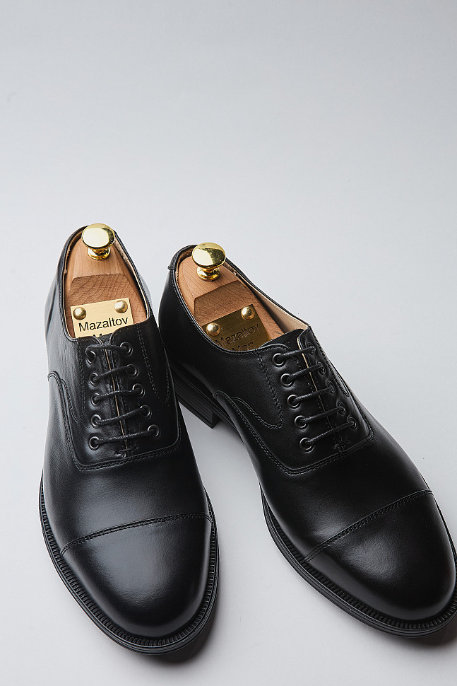 Мужские оксфорды в черном цвете