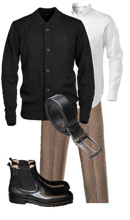 Мужской кардиган на пуговицах