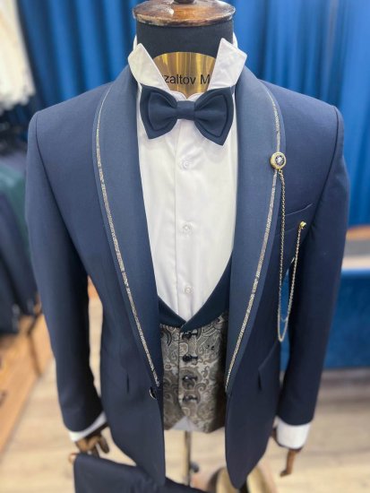 Смокинг MAZALTOVMAN 3-ка Premium Синий