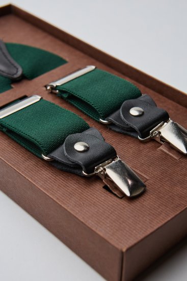 Мужские подтяжки зеленые