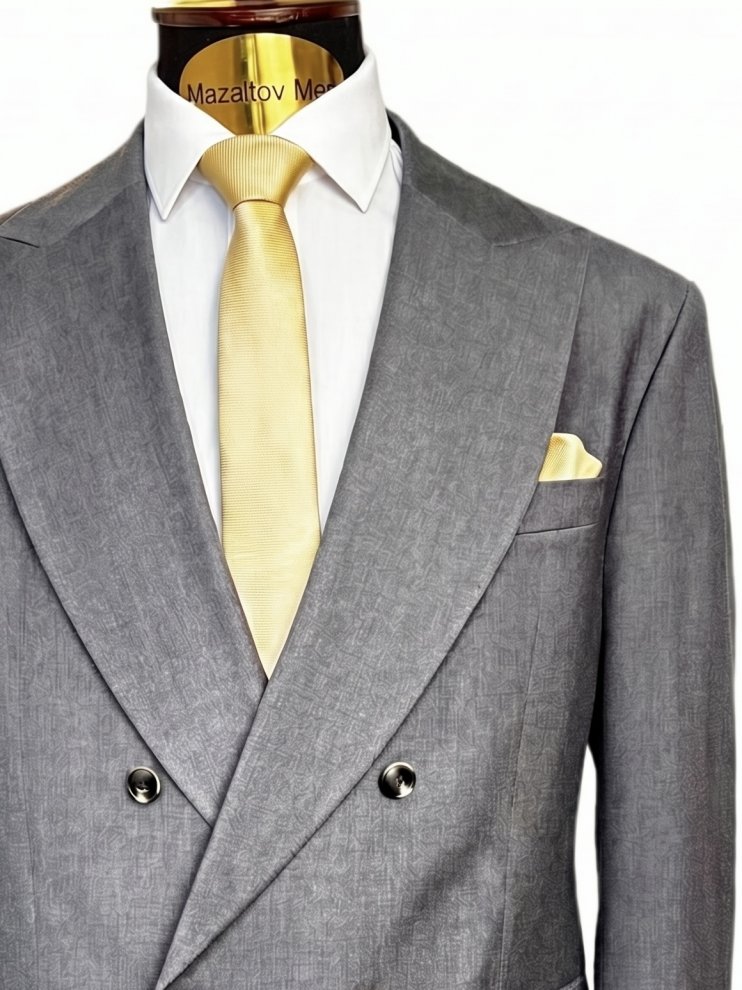 Костюм РБР 2-ка Двубортный Серый