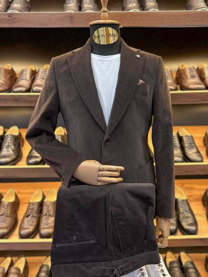 Костюм MAZALTOVMAN 2-ка Premium Коричневый вельвет