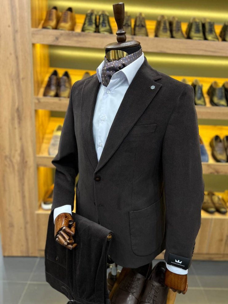 Костюм MAZALTOVMAN 2-ка Premium Коричневый вельвет