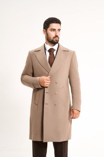 Пальто MAZALTOVMAN Двубортное Premium Бежевое