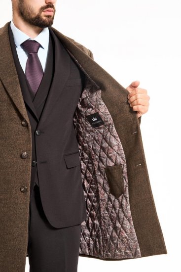 Пальто MAZALTOVMAN Premium Коричневое
