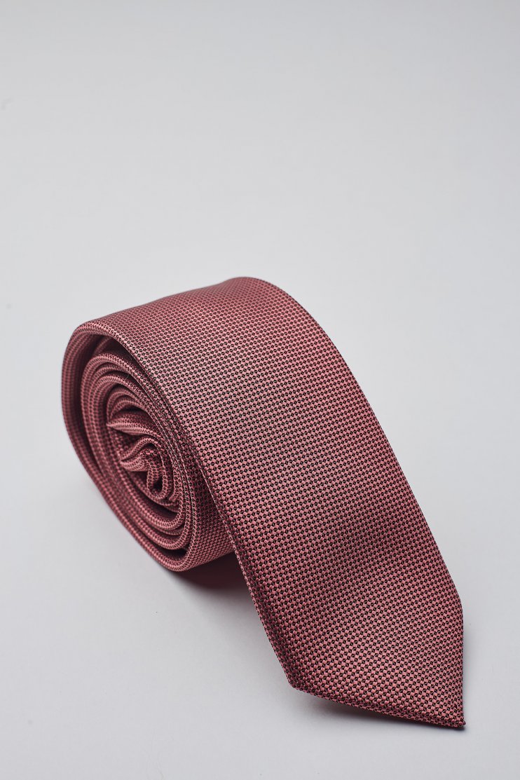 Мужской галстук Пудрового цвета фактурный