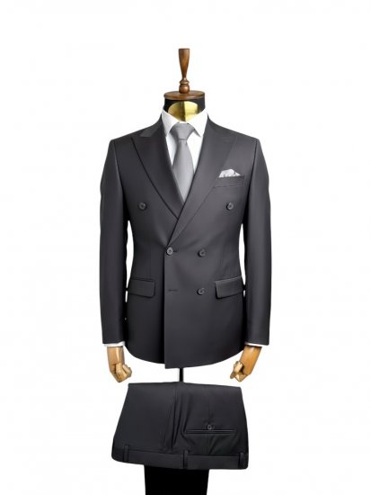 Костюм MAZALTOVMAN 2-ка двубортный Premium Черный