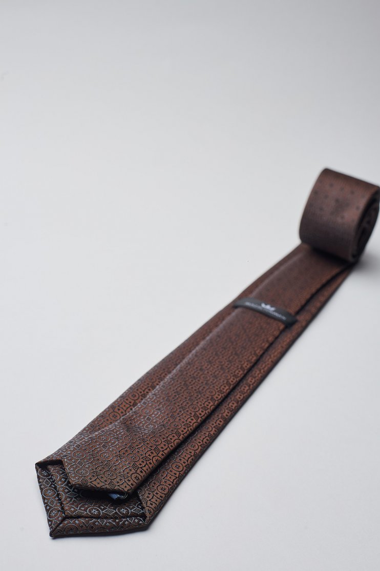 Мужской галстук Коричневый с узором