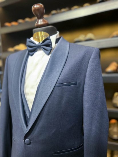 Смокинг MAZALTOVMAN 3-ка Premium Синий фактурный