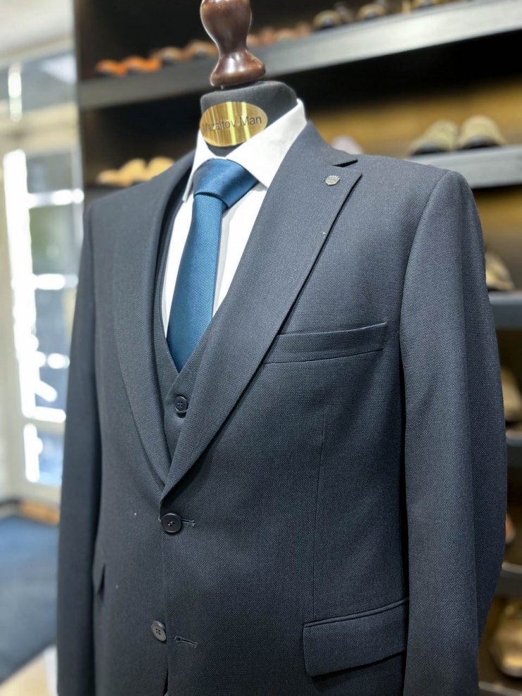 Костюм MAZALTOVMAN 3-ка Premium Синий фактурный