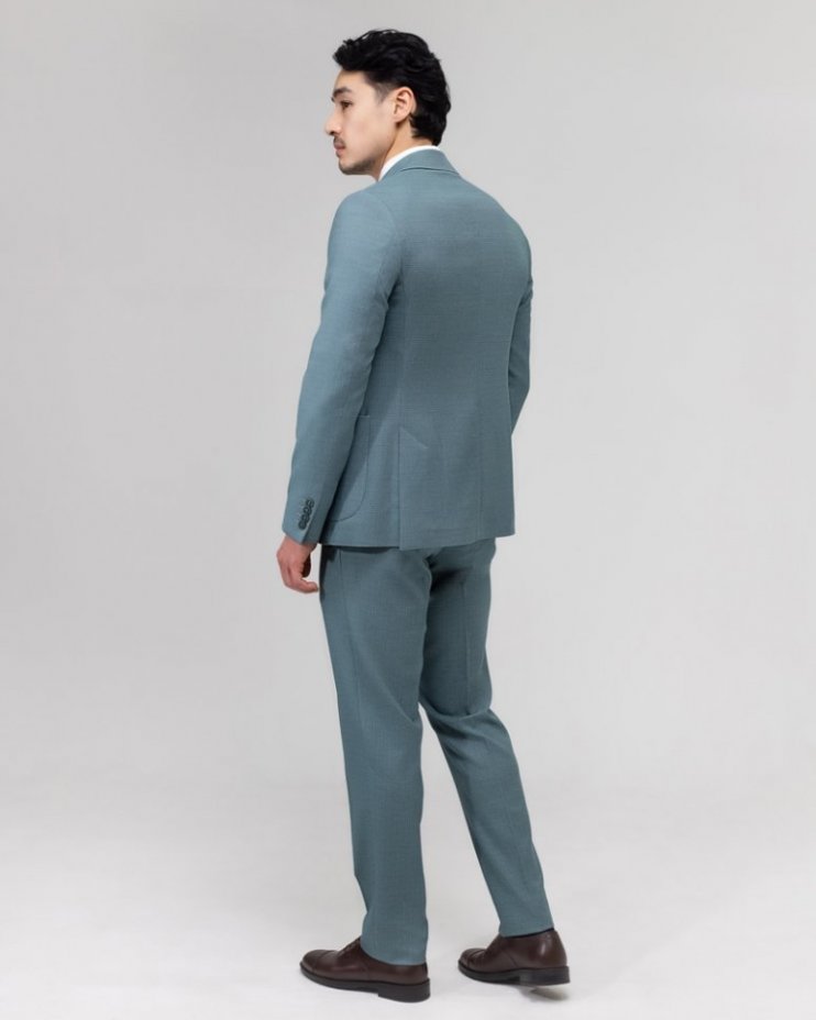 Яркий мужской костюм 2-ка Mazaltovman бирюзовый