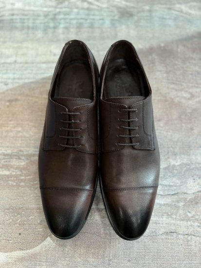 Дерби MAZALTOVMAN Коричневые отрезной носок