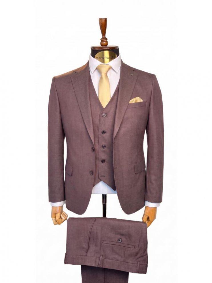 Костюм 3-ка Бордовый цвет, материал - шерсть