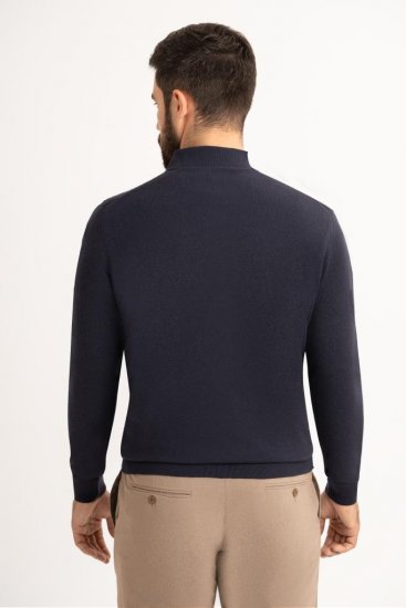 Поло HLF Синее с пуговицами