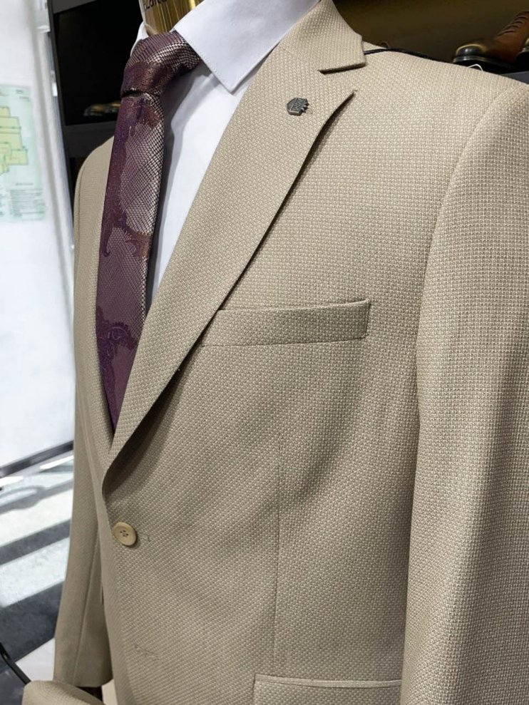 Костюм MAZALTOVMAN 2-ка Бежевый фактурный
