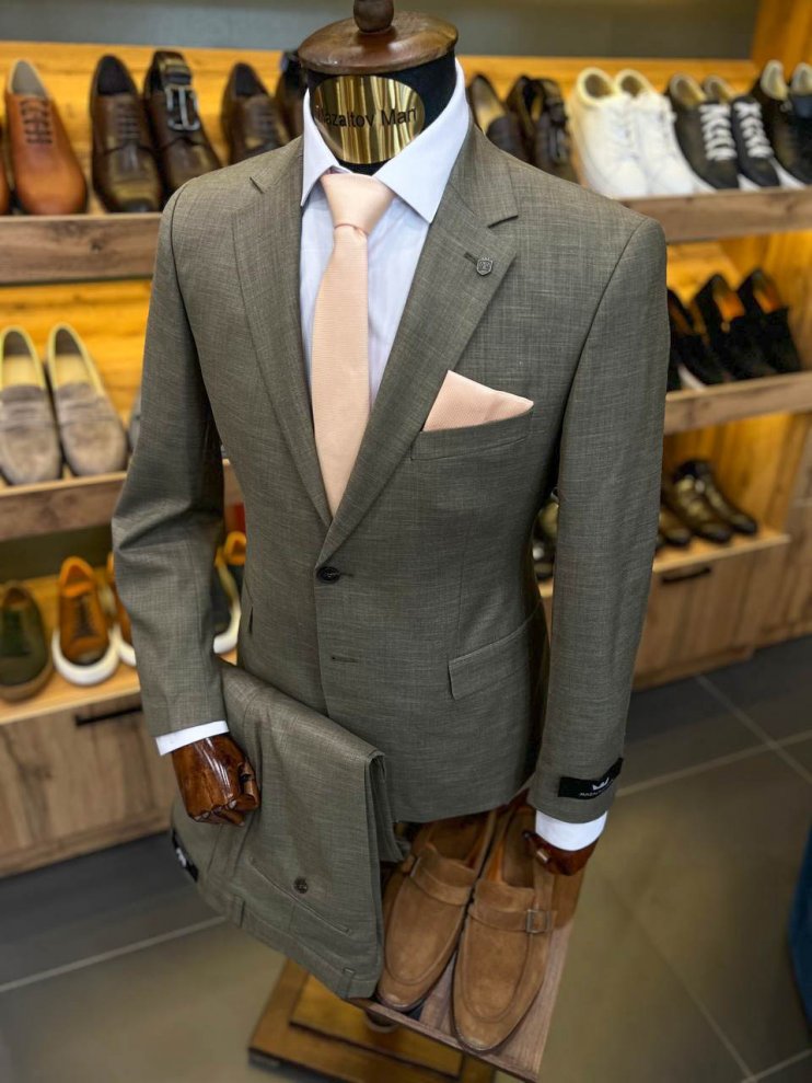 Костюм MAZALTOVMAN 2-ка Бежевый фактурный