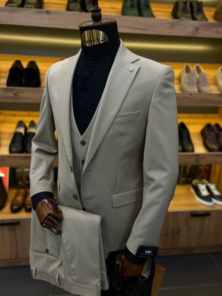 Костюм MAZALTOVMAN 3-ка VIP Premium Бежевый