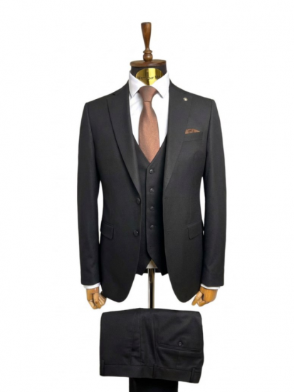 Костюм MAZALTOVMAN 3-ка Premium Черный фактурный