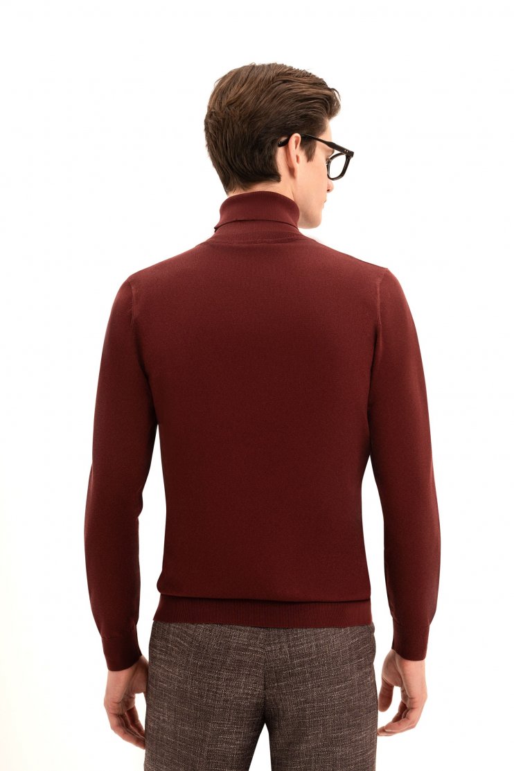 Водолазка MAS Винно-красная