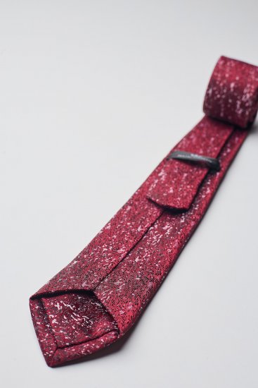 Мужской галстук Темно-бордовый с белыми вкраплениями