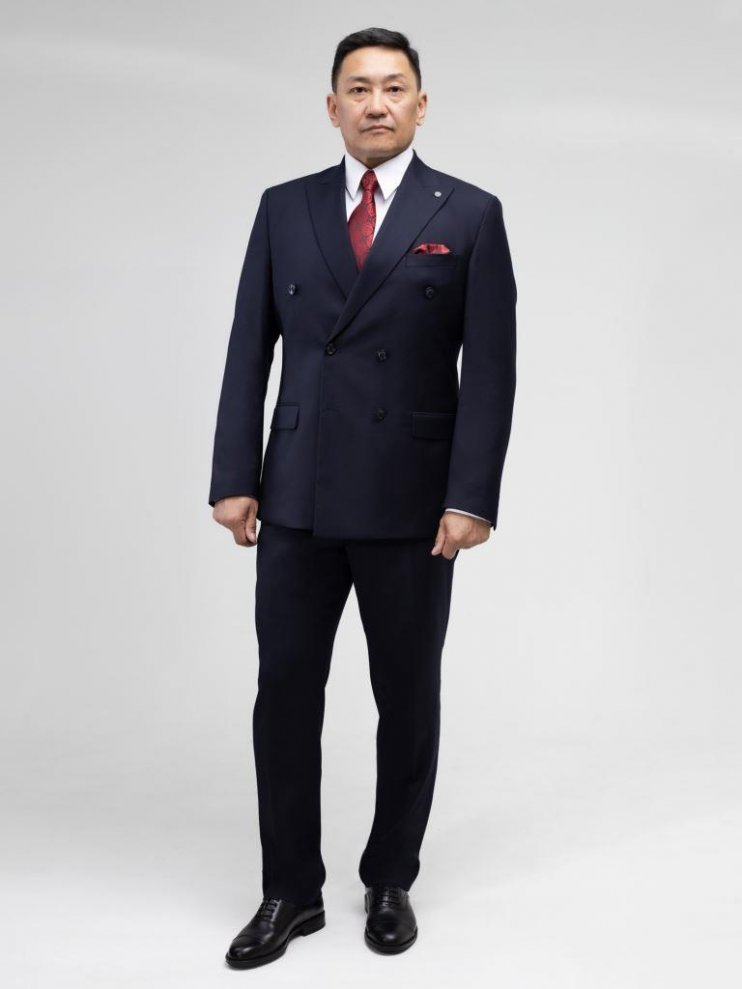 Костюм MAZALTOVMAN 2-ка Premium Синий двубортный