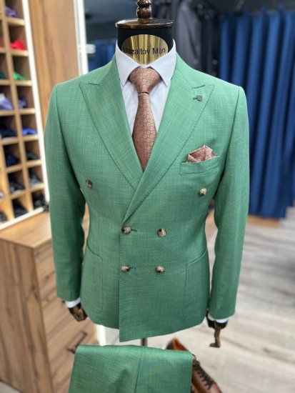 Костюм MIR 2-ка двубортный Зеленый