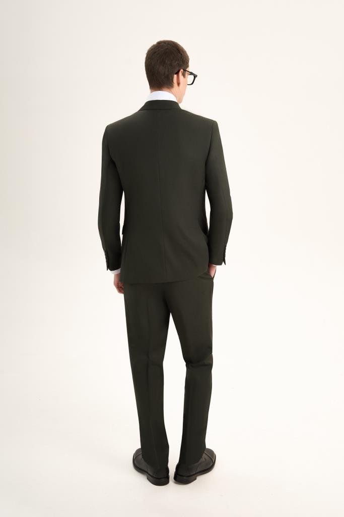 Костюм MAZALTOVMAN 2-ка Темно-зеленый двубортный премиум линейка