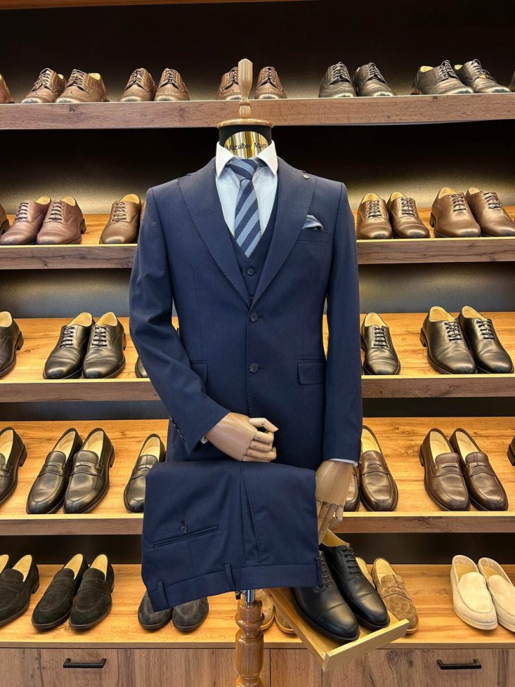 Костюм MAZALTOVMAN 3-ка Premium Синий фактурный